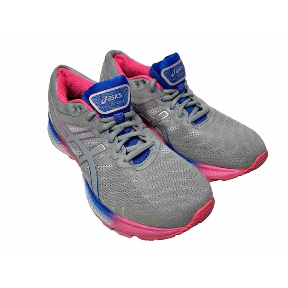 ASICS Gel-Nimbus 17 Knit Womens Size 9 Gray/Pink/Blue Running Shoes Excellent! - Picture 14 of 16
